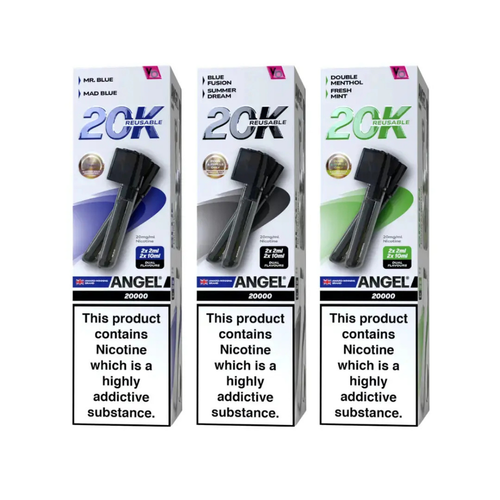 Vapes Bars Angel 20K Black prefilled pod vape kit