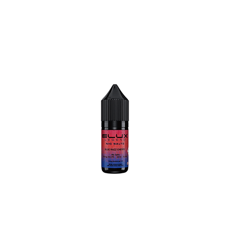 Elux Nic Salt Blue Razz Cherry 10ml 20mg e-liquid blue raspberry dark cherry bottle