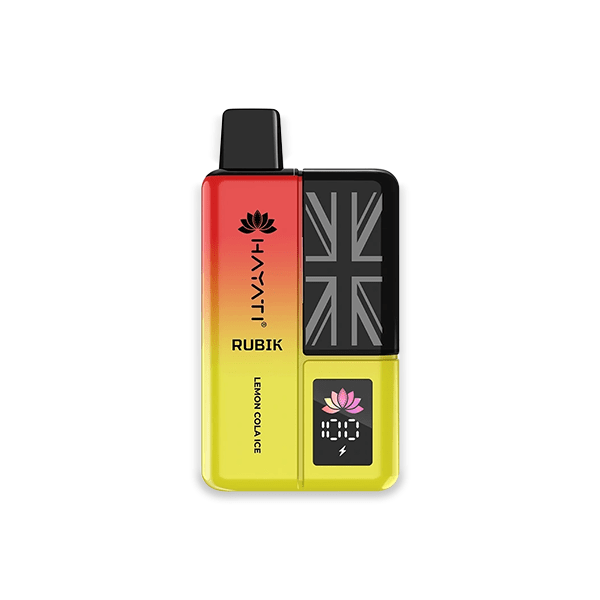Hayati Rubik 7000 Puffs Lemon Cola Ice compact iced lemon cola drink pod kit