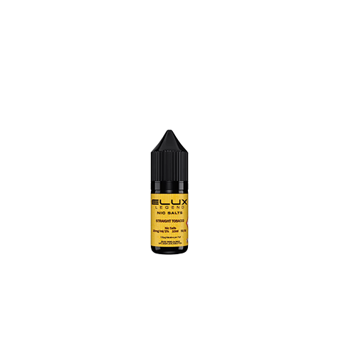 Elux Nic Salt Straight Tobacco 10ml 20mg e-liquid pure dry roasted tobacco no vanilla