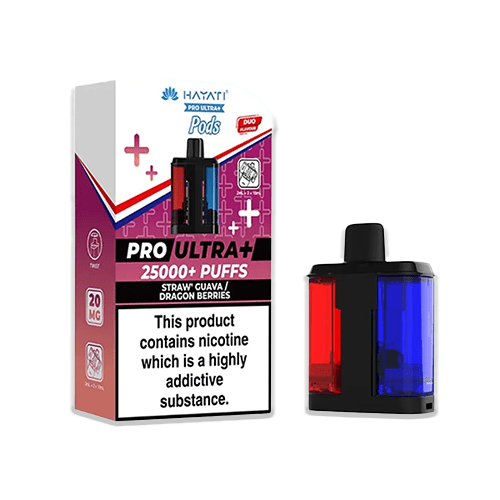 Hayati 25K Refill Pod Straw Guava Dragon Berries dual exotic replacement pod