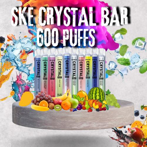 SKE Crystal Bar disposable vape 600 Puffs - 30+ Flavours