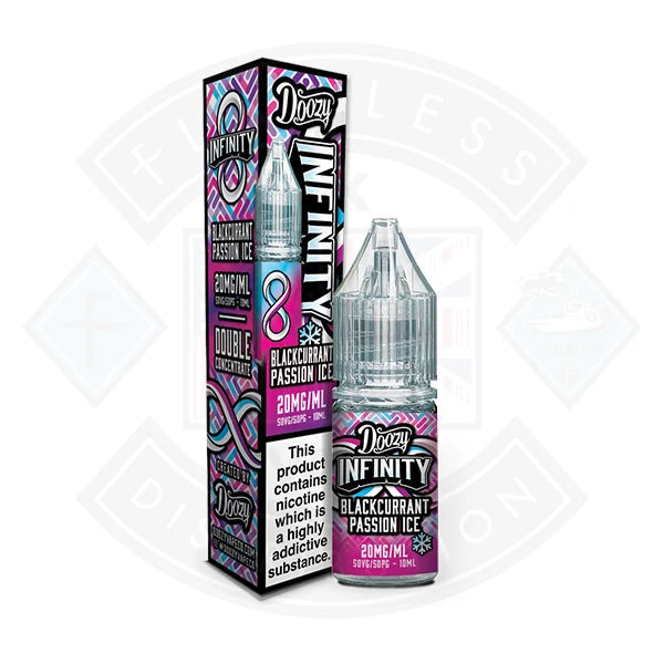 Doozy Vape Co Infinity Salts Blackcurrant Passion Ice nic salt e-liquid