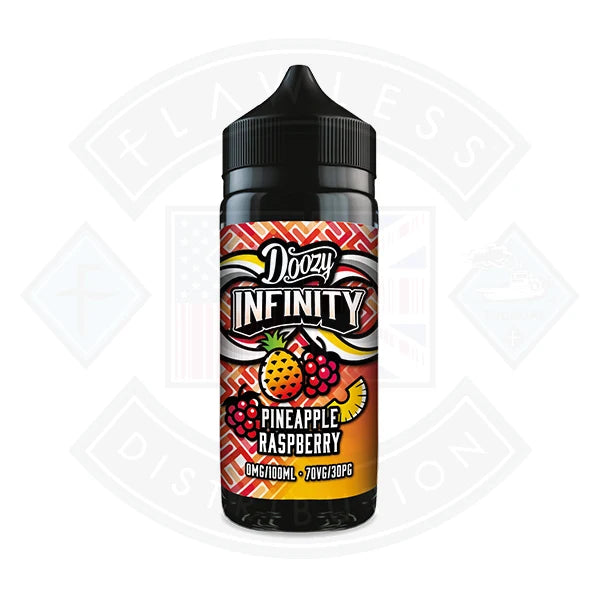 Doozy Vape Co 100ml Shortfill Pineapple Raspberry shortfill e-liquid