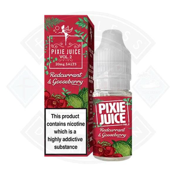 Pixie Juice Vol 2 Redcurrant Gooseberry nic salt e-liquid