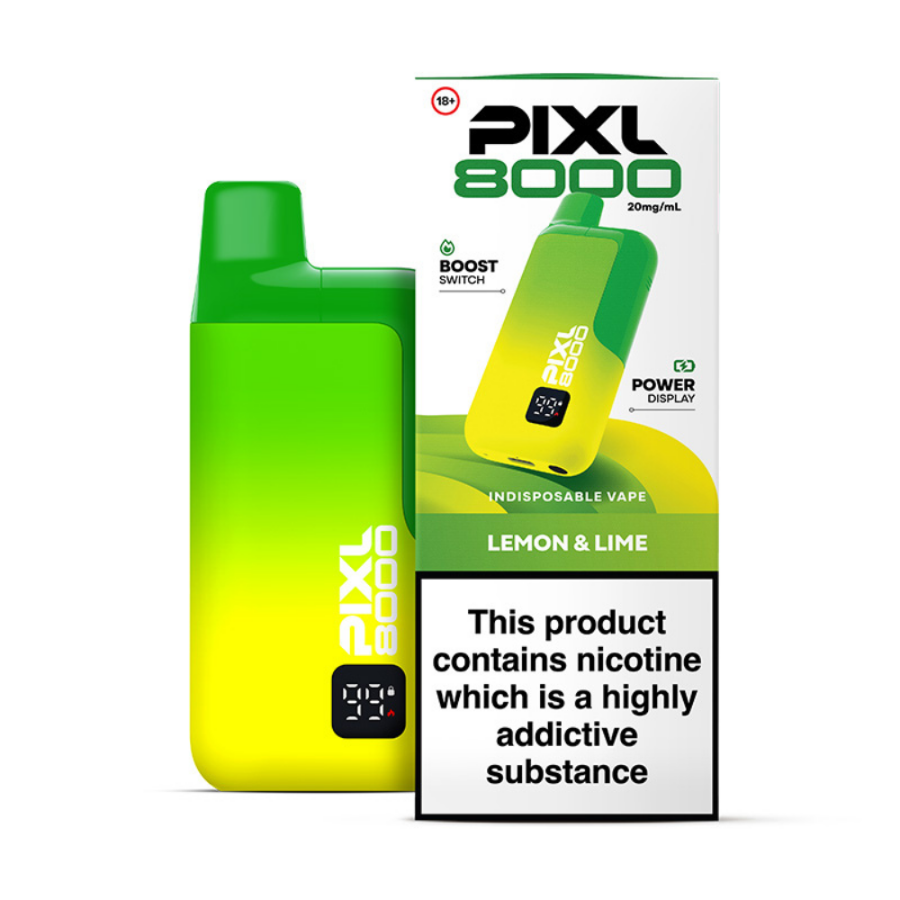 PIXL 8000 Lemon & Lime prefilled pod vape kit