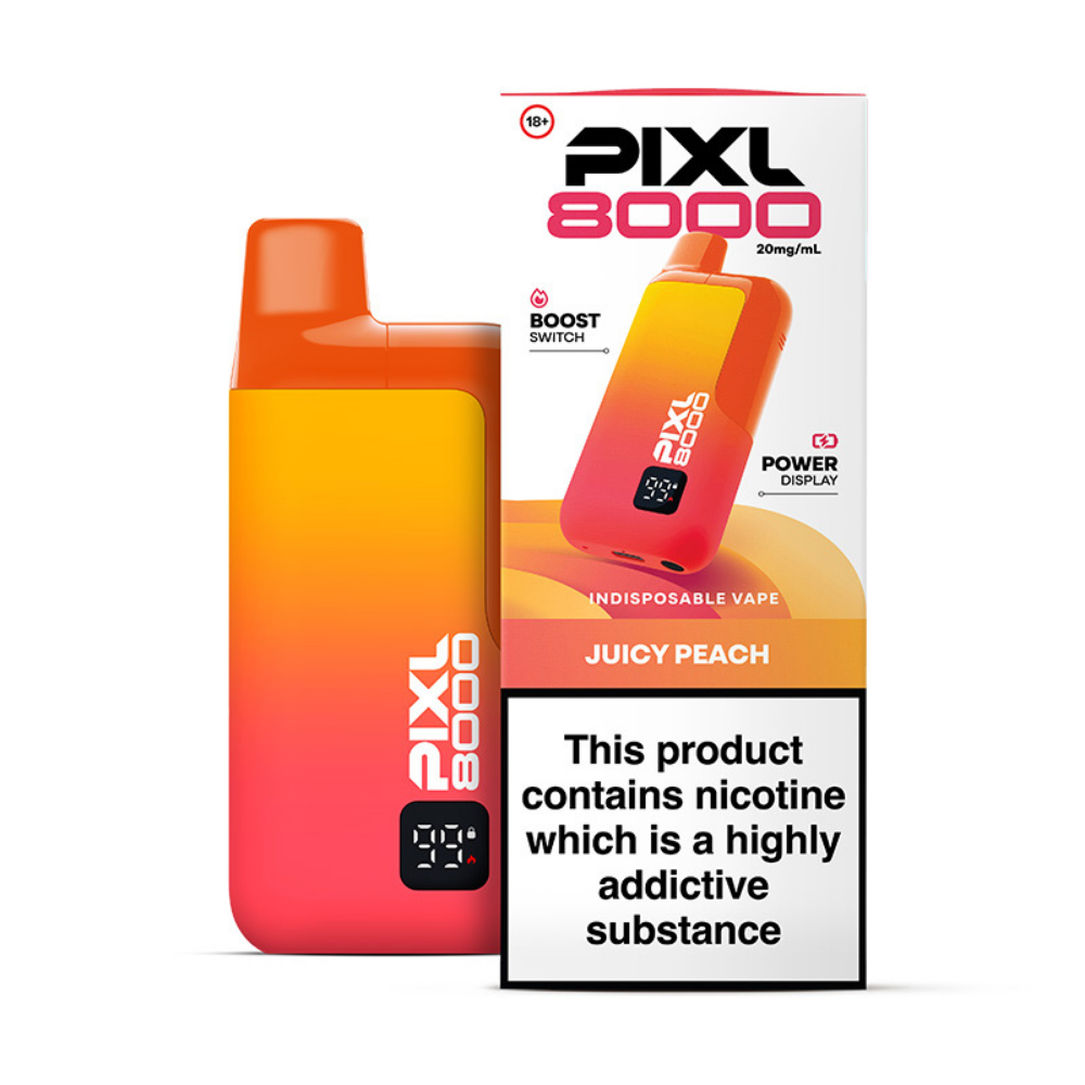 PIXL 8000 Juicy Peach prefilled pod vape kit