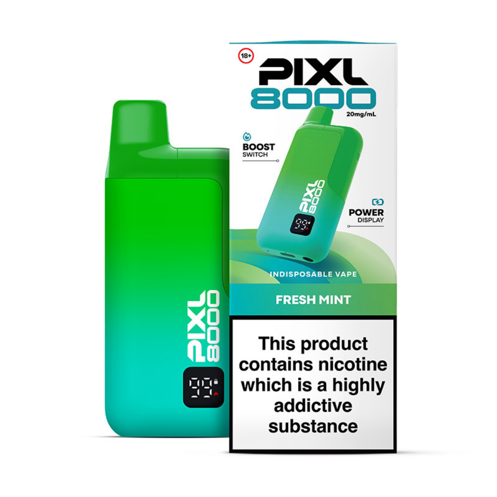 PIXL 8000 Fresh Mint prefilled pod vape kit