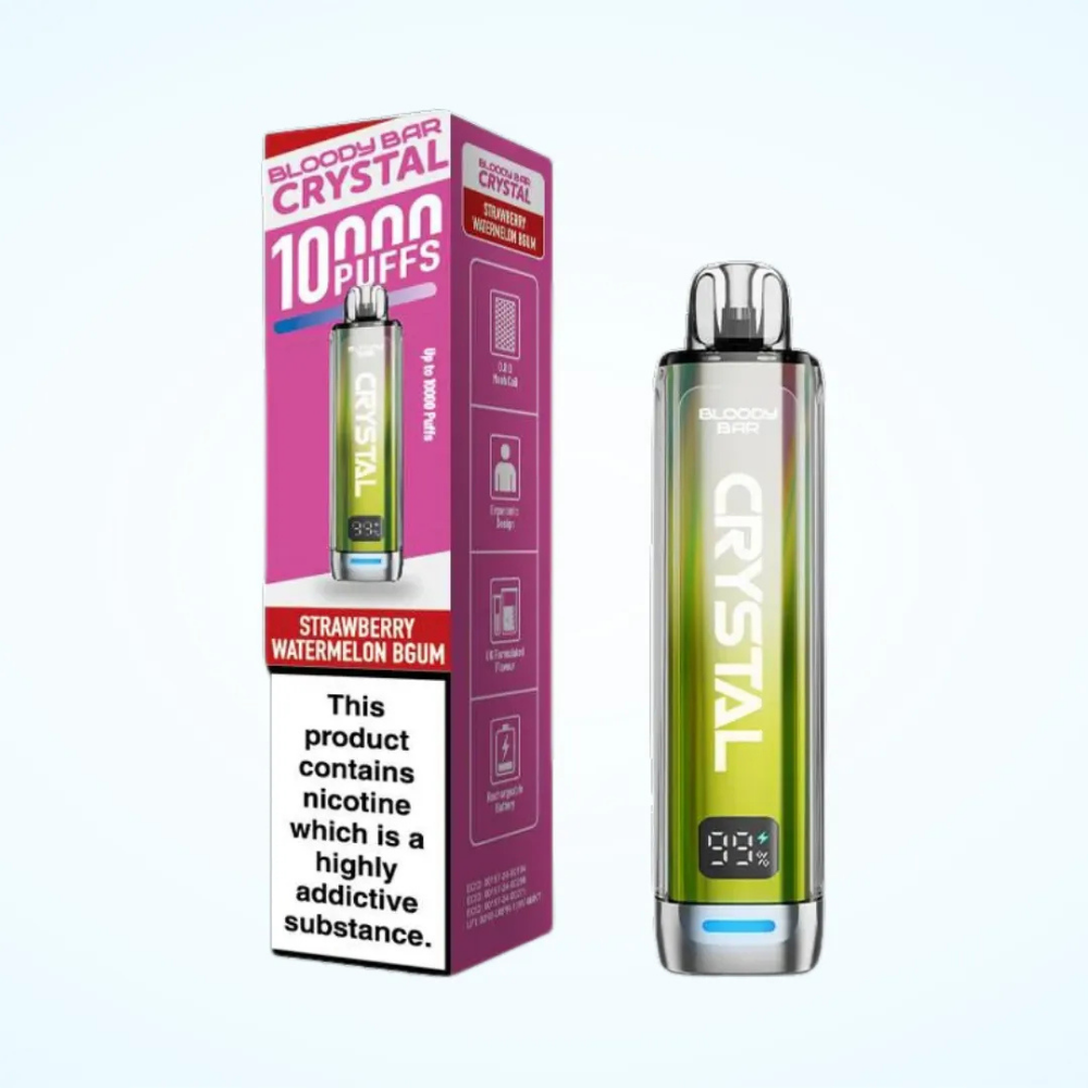 Bloody Bar Crystal 10K Strawberry Watermelon Bgum prefilled pod vape kit