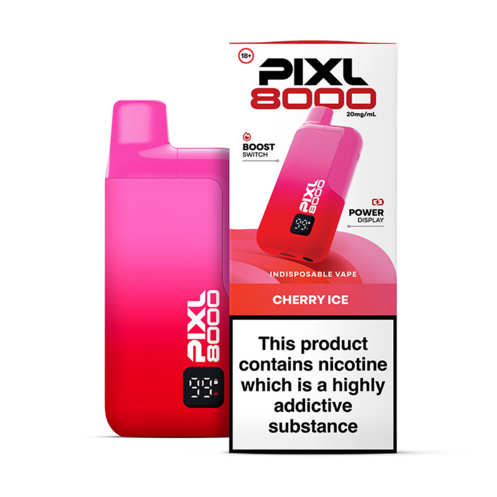 PIXL 8000 Cherry Ice prefilled pod vape kit