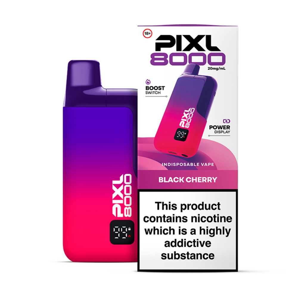 PIXL 8000 Black Cherry prefilled pod vape kit