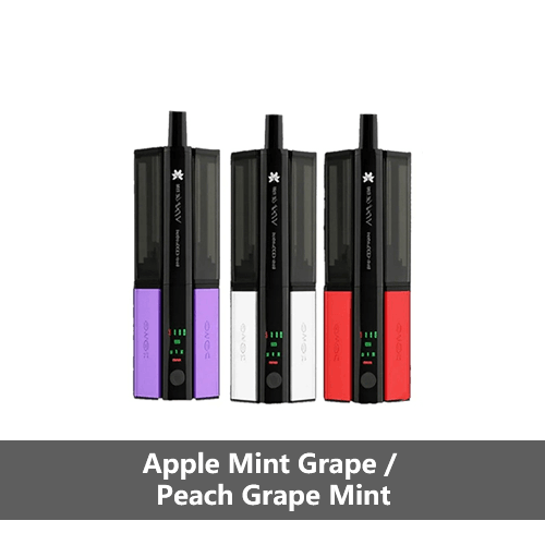 Hayati Shisha 30K Apple Mint Grape Peach Grape dual flavour rechargeable pod kit