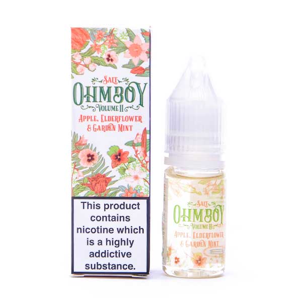 Ohm Boy Nic Salt Apple Elderflower Garden Mint nic salt e-liquid