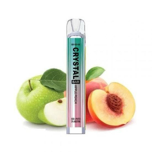 Crystal Bar Apple Peach 600 puffs - Vape 7 Store