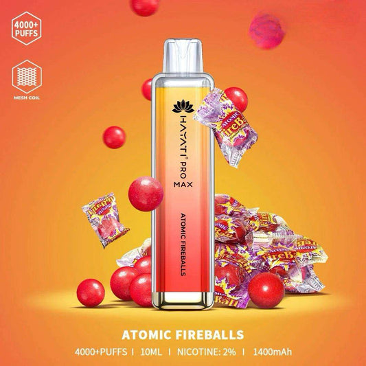Hayati pro max Atomic Fireball 4000 Puffs - Vape 7 Store