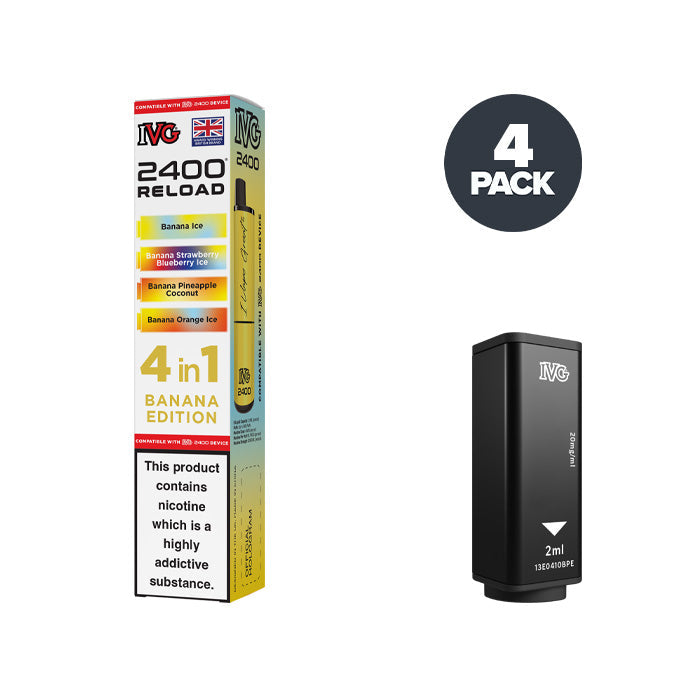 IVG 2400 Banana Edition prefilled pod vape kit