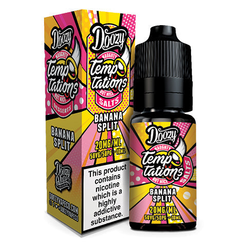 Doozy Vape Co Nic Salt Banana Split Temptation nic salt e-liquid