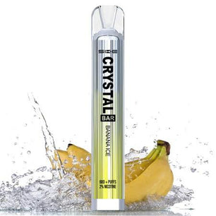 Crystal Vape Bar 600 Puffs Banana Ice - Vape 7 Store