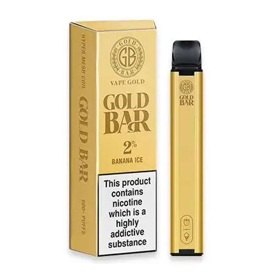 Gold Bar Banana Ice 600 Puffs - Vape 7 Store