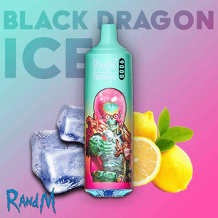 R&M 9000 Puffs Black Dragon Ice - Vape 7 Store