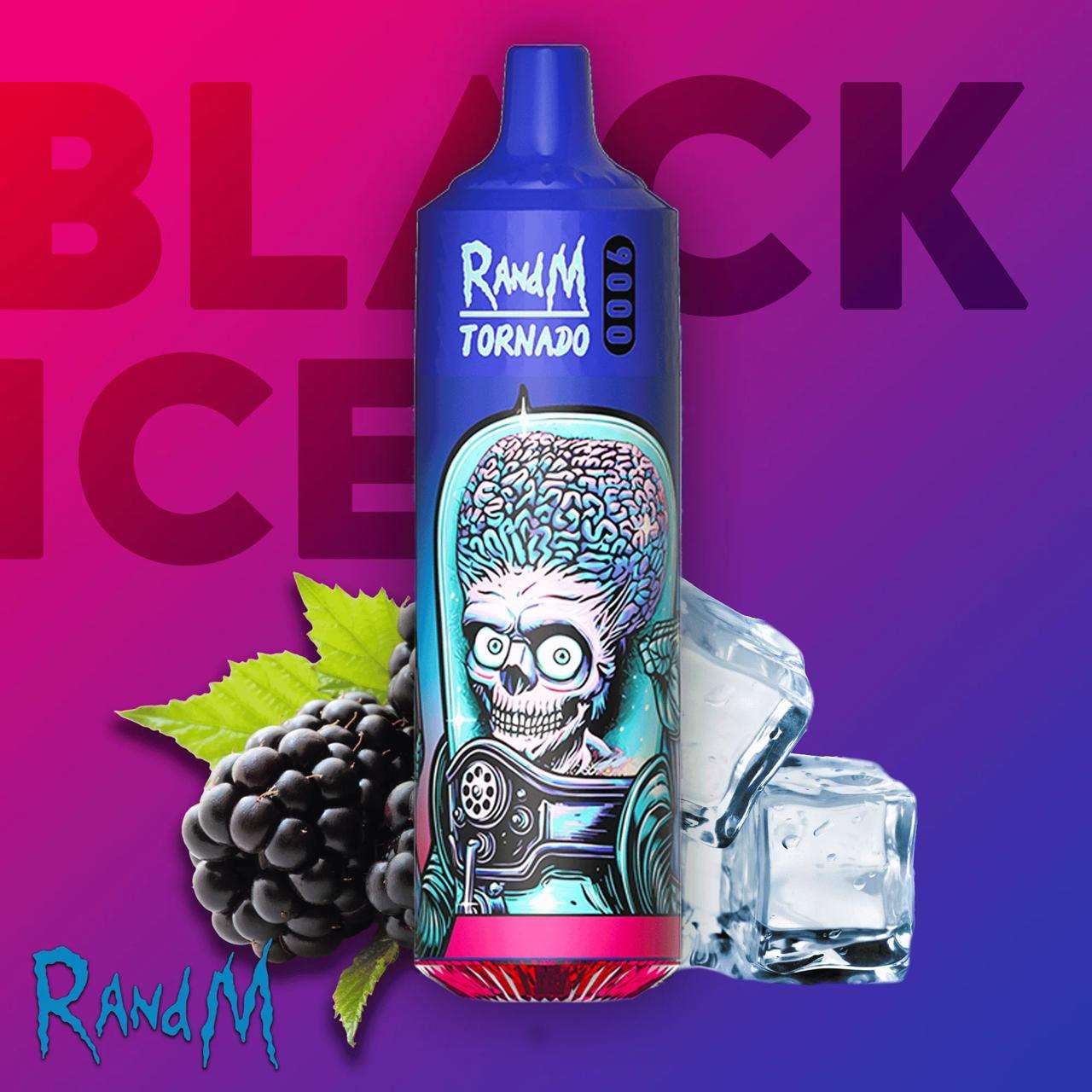 R&M 9000 Puffs Black Ice - Vape 7 Store