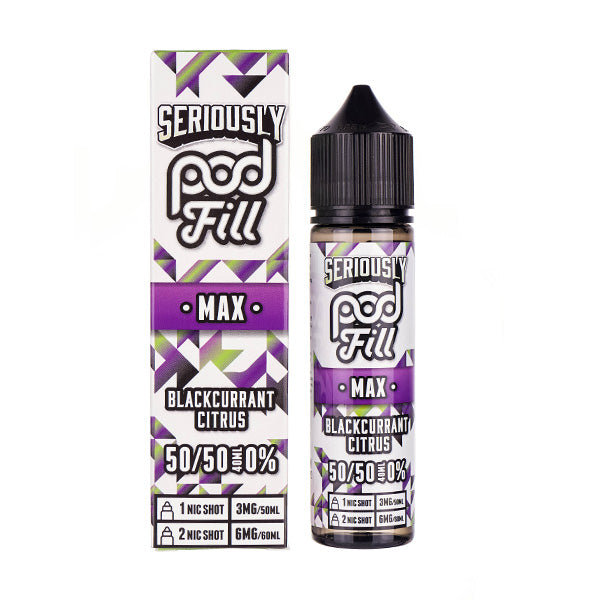 Seriously 50ml Shortfill Blackcurrant Citrus Max shortfill e-liquid