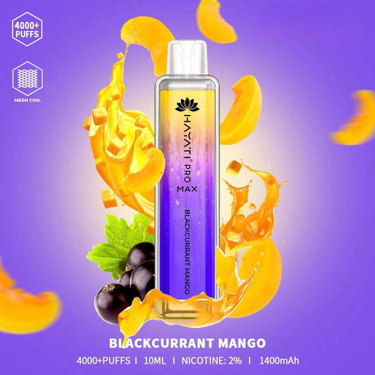 Hayati pro max Blackcurrant Mango 4000 Puffs - Vape 7 Store