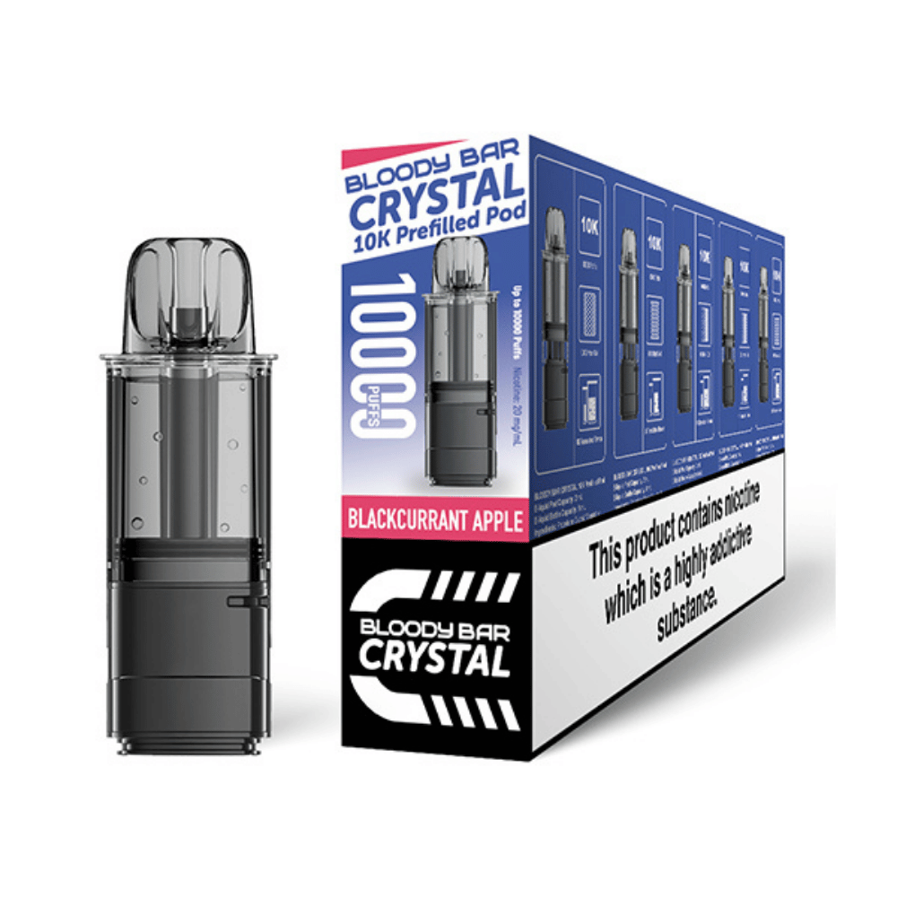 Bloody Bar Crystal 10K Blackcurrant Apple prefilled pod vape kit