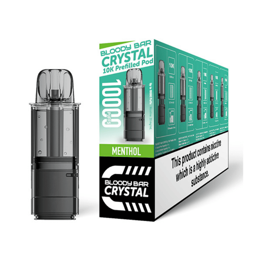 Bloody Bar Crystal 10K Menthol prefilled pod vape kit