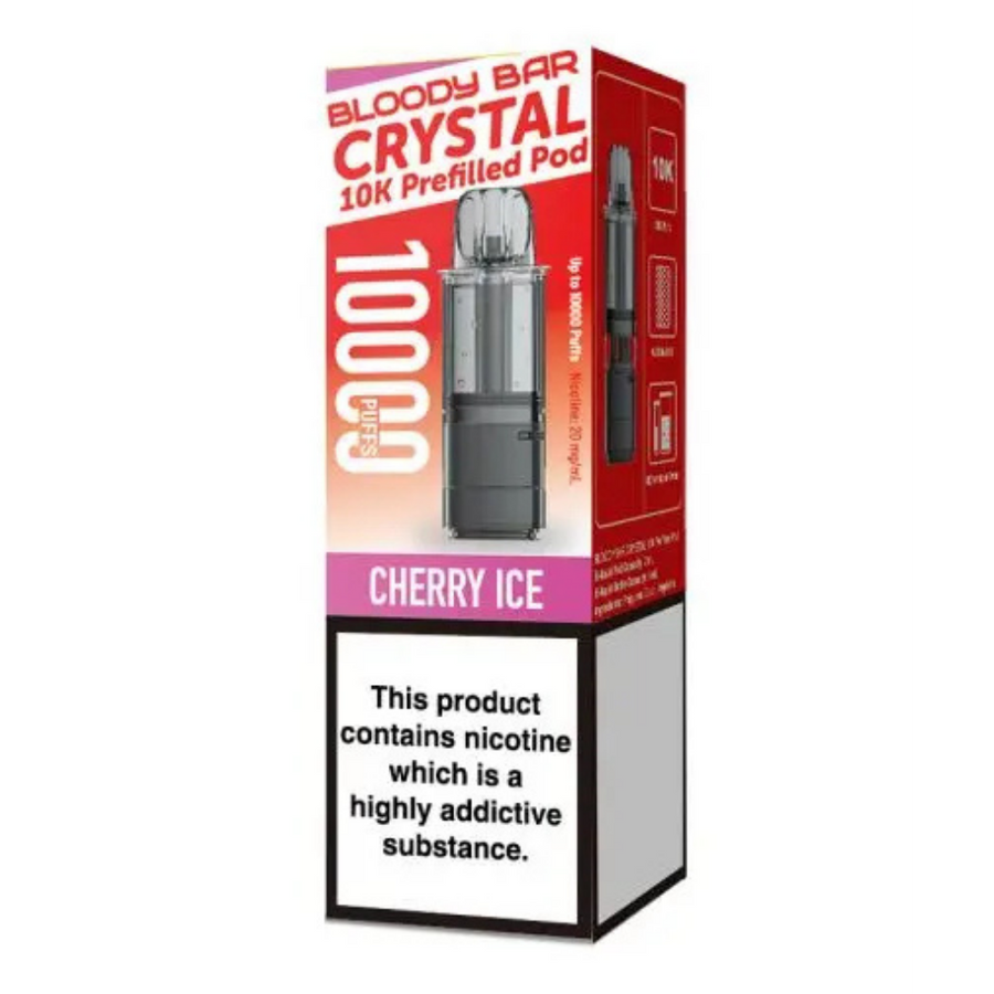Bloody Bar Crystal 10K Cherry Ice prefilled pod vape kit
