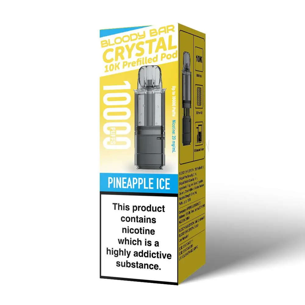 Bloody Bar Crystal 10K Pineapple Ice prefilled pod vape kit