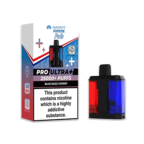 Hayati 25K Refill Pod Blue Razz Cherry replacement pod with candy berry design