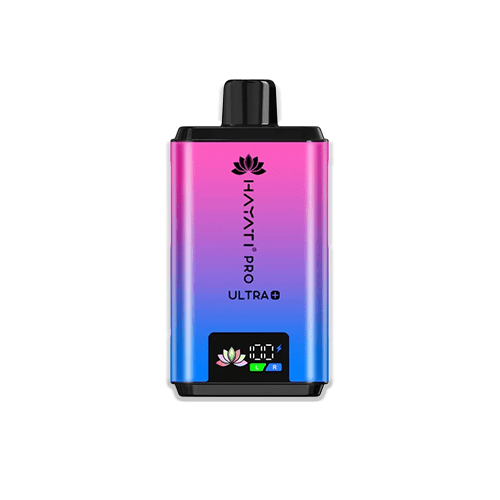 Hayati Pro Ultra Plus 25000 Puffs Blue Razz GB rechargeable pod kit with candy design