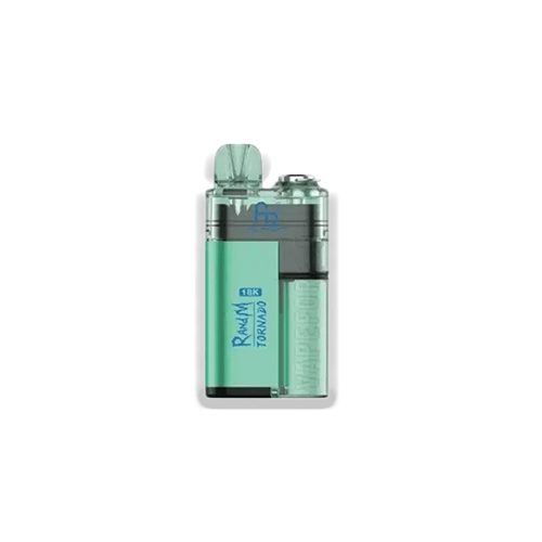 RandM Tornado 18000 Blue Razz Cherry 18K puff rechargeable pod kit with 850mAh