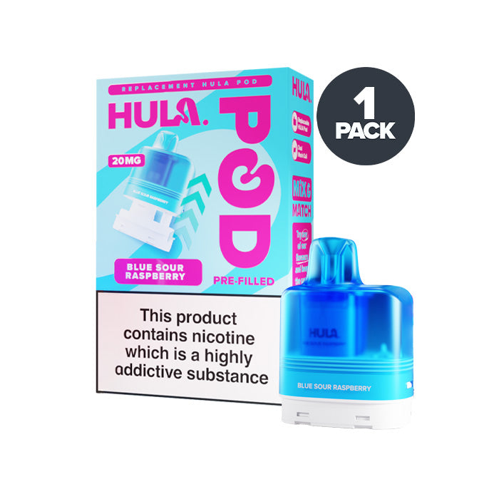 Hula Pods Blue Sour Raspberry prefilled pod vape kit