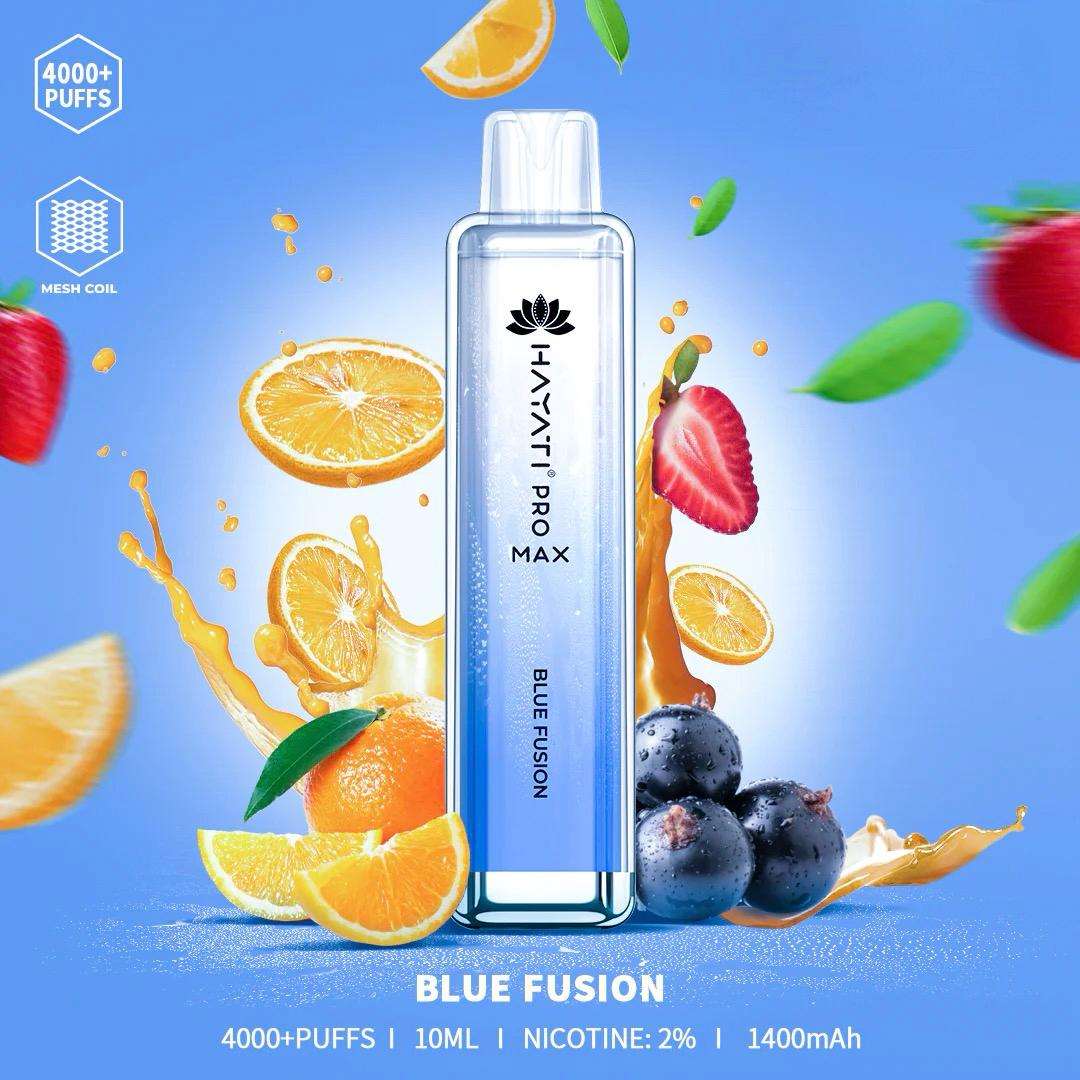 Hayati pro max Blue Fusion 4000 Puffs - Vape 7 Store