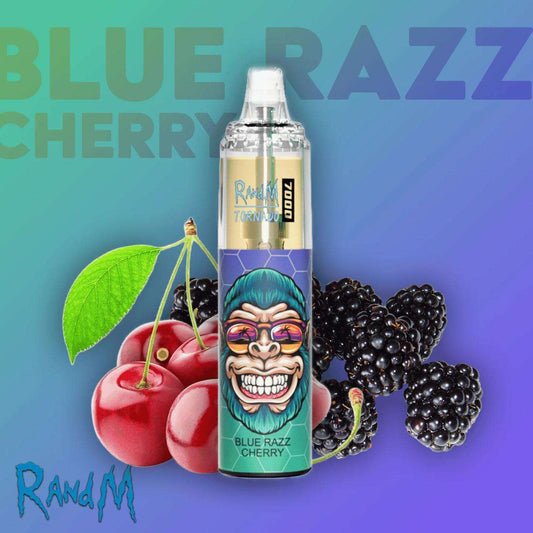 R&M Blue Razz Cherry 7000 Puffs - Vape 7 Store