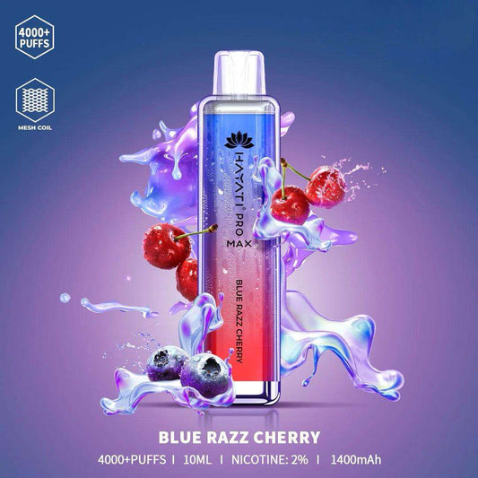 Hayati pro max Blue Razz Cherry 4000 Puffs - Vape 7 Store