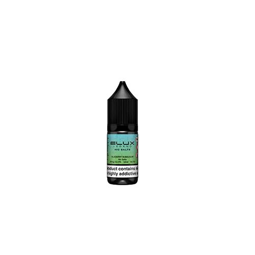 Elux Nic Salt Blueberry Bubblegum 10ml 20mg e-liquid dark berry warm chewy candy