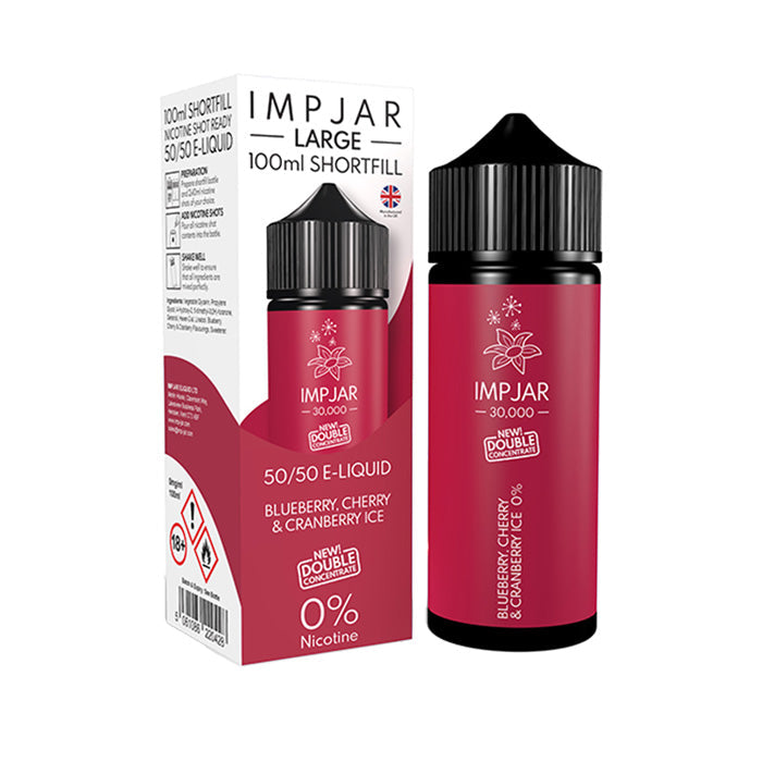 Imp Jar 100ml Shortfill Blueberry Cherry Cranberry shortfill e-liquid