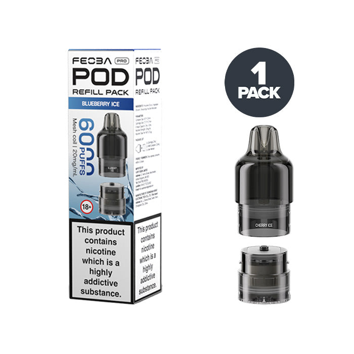 Feoba Pro 6000 Blueberry Ice prefilled pod vape kit