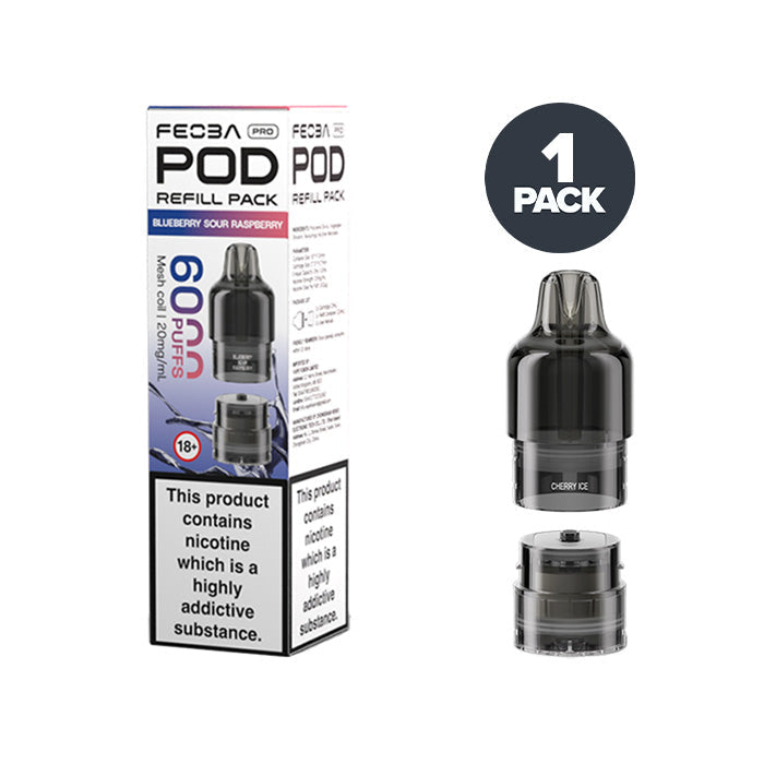 Feoba Pro 6000 Blueberry Sour Raspberry prefilled pod vape kit