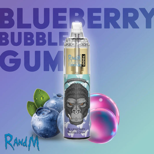 R&M Blueberry Bubblegum 7000 Puffs - Vape 7 Store