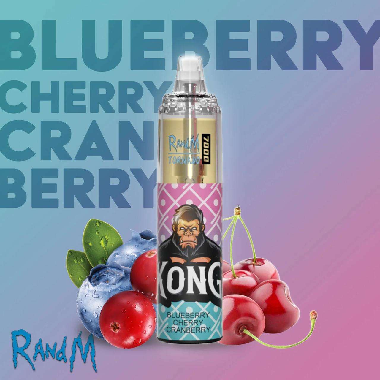 R&M 7000 Puffs Blueberry Cherry Cranberry  - Vape 7 Store