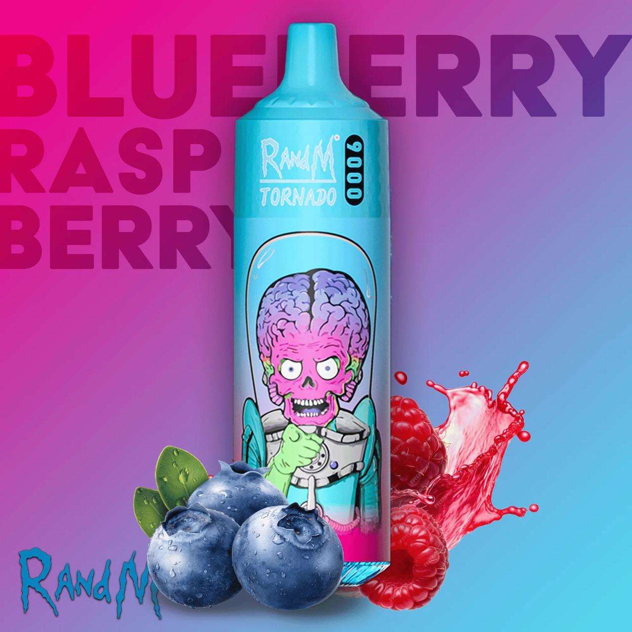 R&M 9000 Puffs Blueberry Raspberry - Vape 7 Store