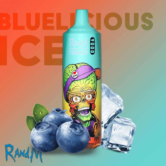 R&M Tornado Bluelicious Ice 9000 Puffs - Vape 7 Store