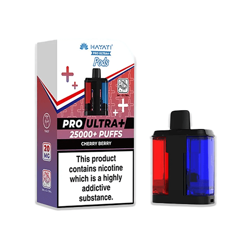 Hayati 25K Refill Pod Cherry Berry replacement pod with dark red fruit design
