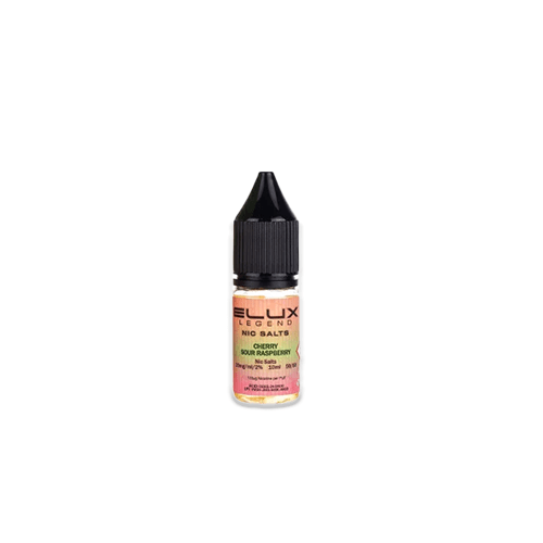 Elux Nic Salt Cherry Sour Raspberry 10ml 20mg e-liquid dark cherry sour candy