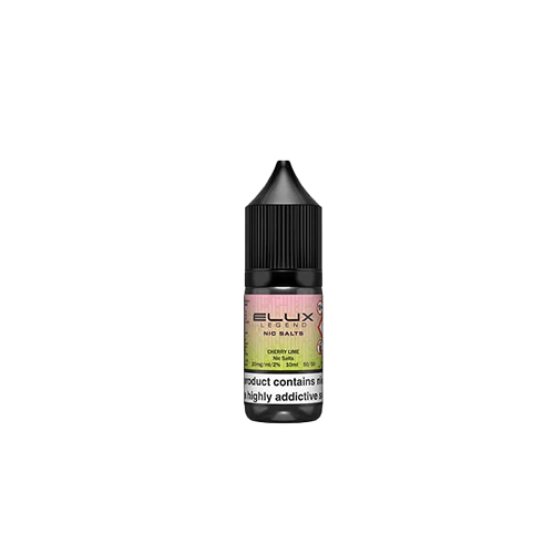 Elux Legend Nic Salt Cherry Lime 10ml 20mg e-liquid bottle dark cherry sharp lime