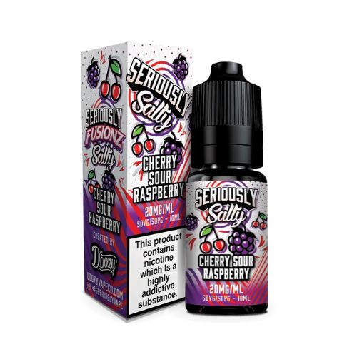 Seriously Nic Salt Cherry Sour Raspberry Fusionz Salty nic salt e-liquid